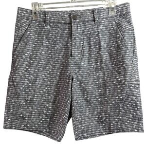 Original Penguin Golf Shorts 30 Gray Patterned Beer Bottles Glasses Performance